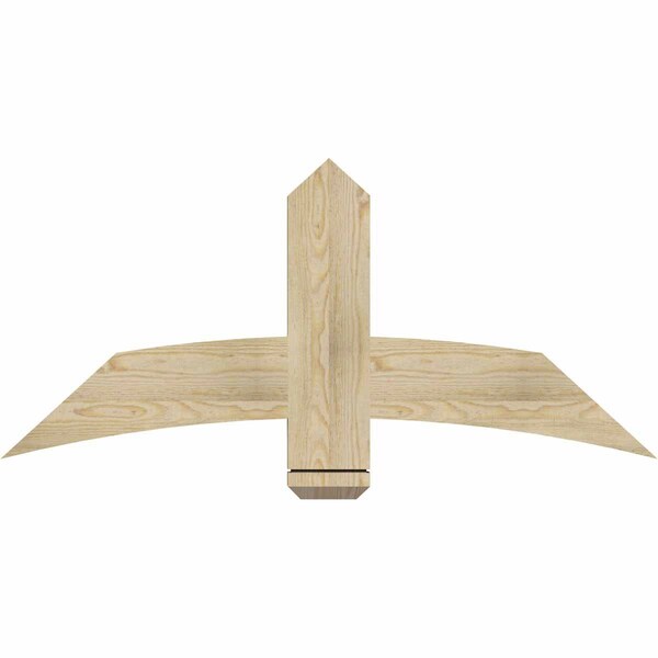 Ekena Millwork Bellingham Rough Sawn Timber Gable Bracket, Douglas Fir, 48"W x 22"H x 2"D x 6"F, 11/12 Pitch GBW048X22X0206BEL00RDF - main